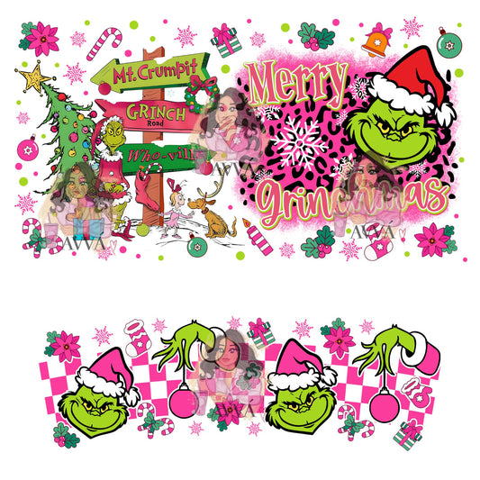 Christmas Character Grinch My Day 40 oz 2 piece Tumbler Wrap 