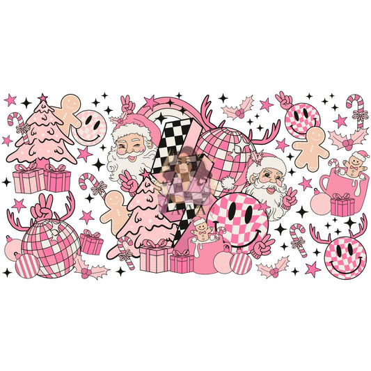 334 - Pink Retro Christmas