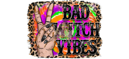 244 - Bad Witch Vibes UV DTF Decal