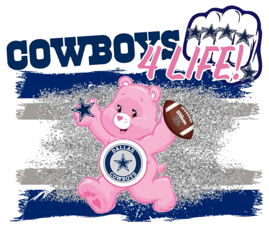 Cowboy Bear Pink - DTF Transfer