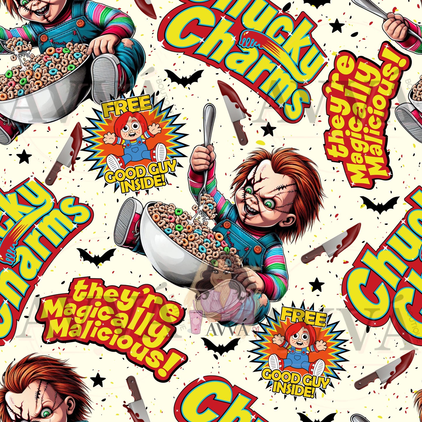 692 - EXCLUSIVE - Chucky Charms - Decal