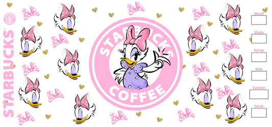 156 - Pink Duck Starbies UV DTF