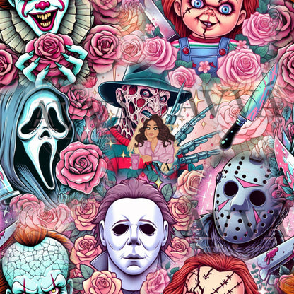 Floral Horror Collage - Vinyl + Wrap + Decal