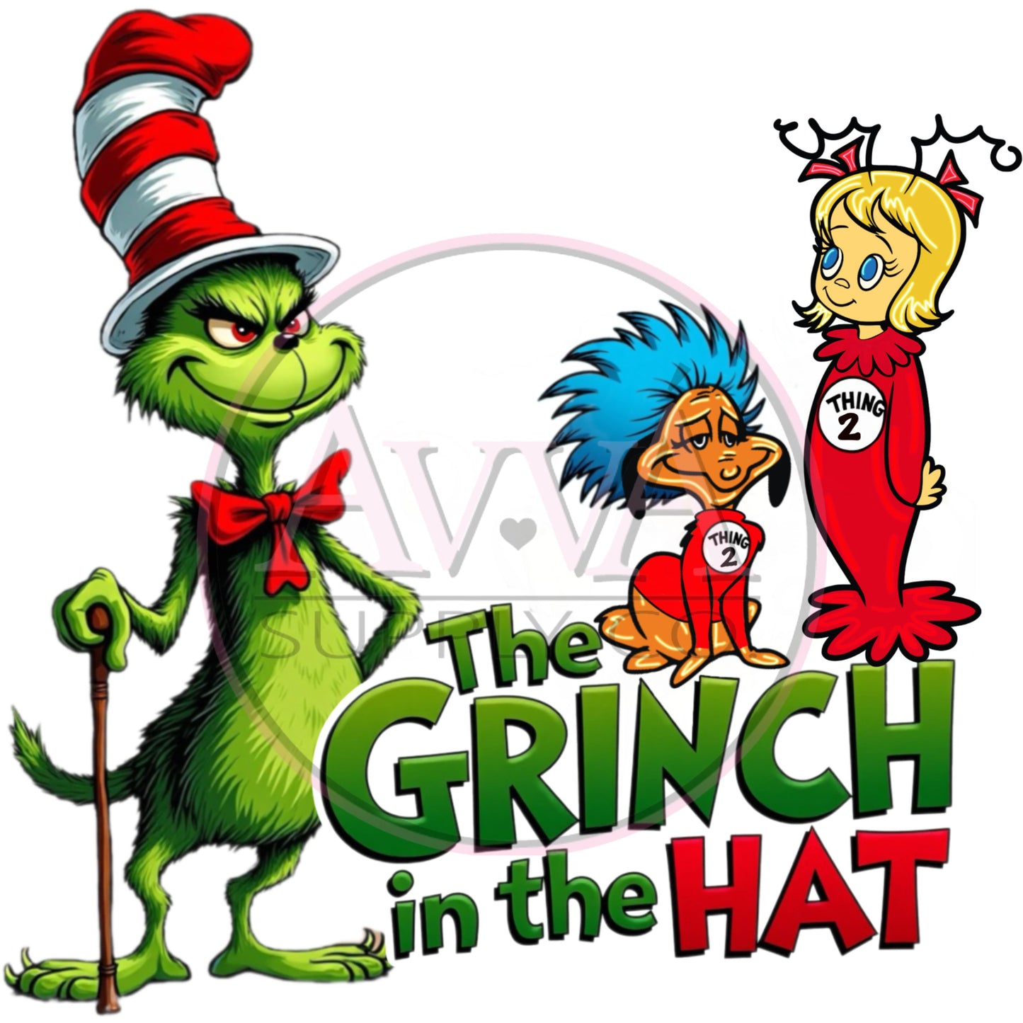 748 - Green Guy In The Hat -  Decal