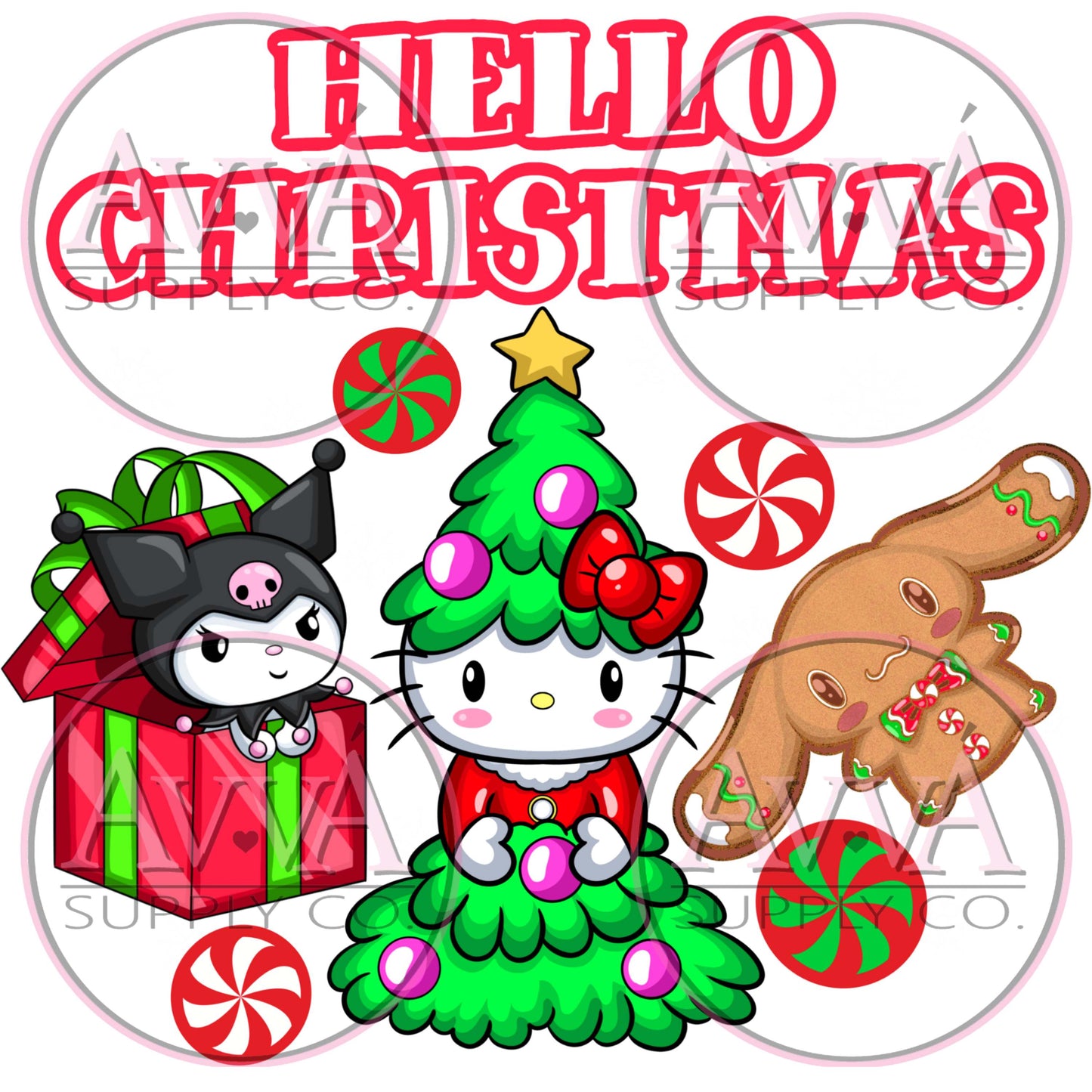 738 - Hello Christmas - Vinyl + Wrap + Decal