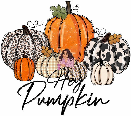 74 - Hey Pumpkin UV DTF Decal