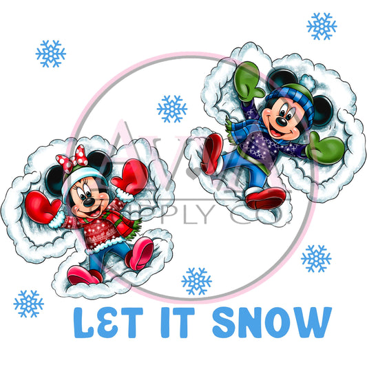 731 - Snow Mouse Blue -  Decal