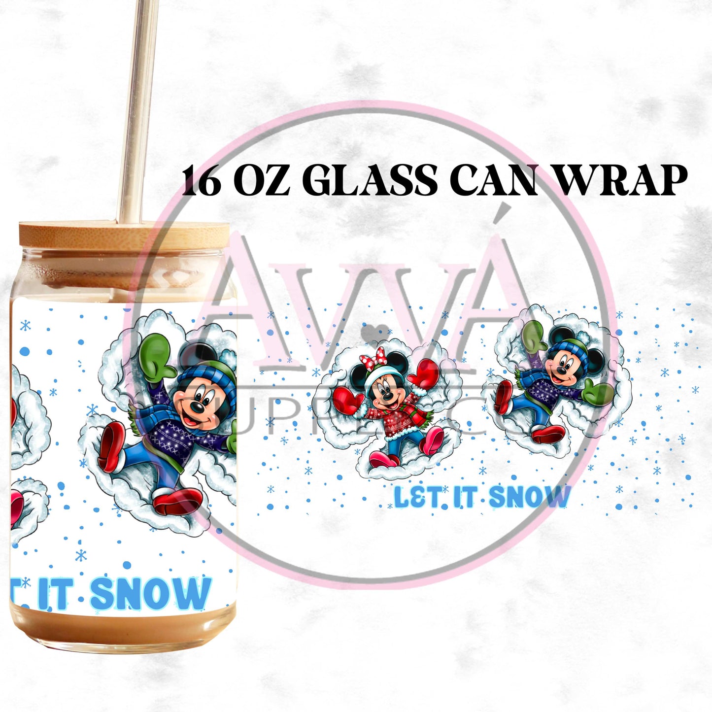 731 - Snow Mouse Blue - Wrap