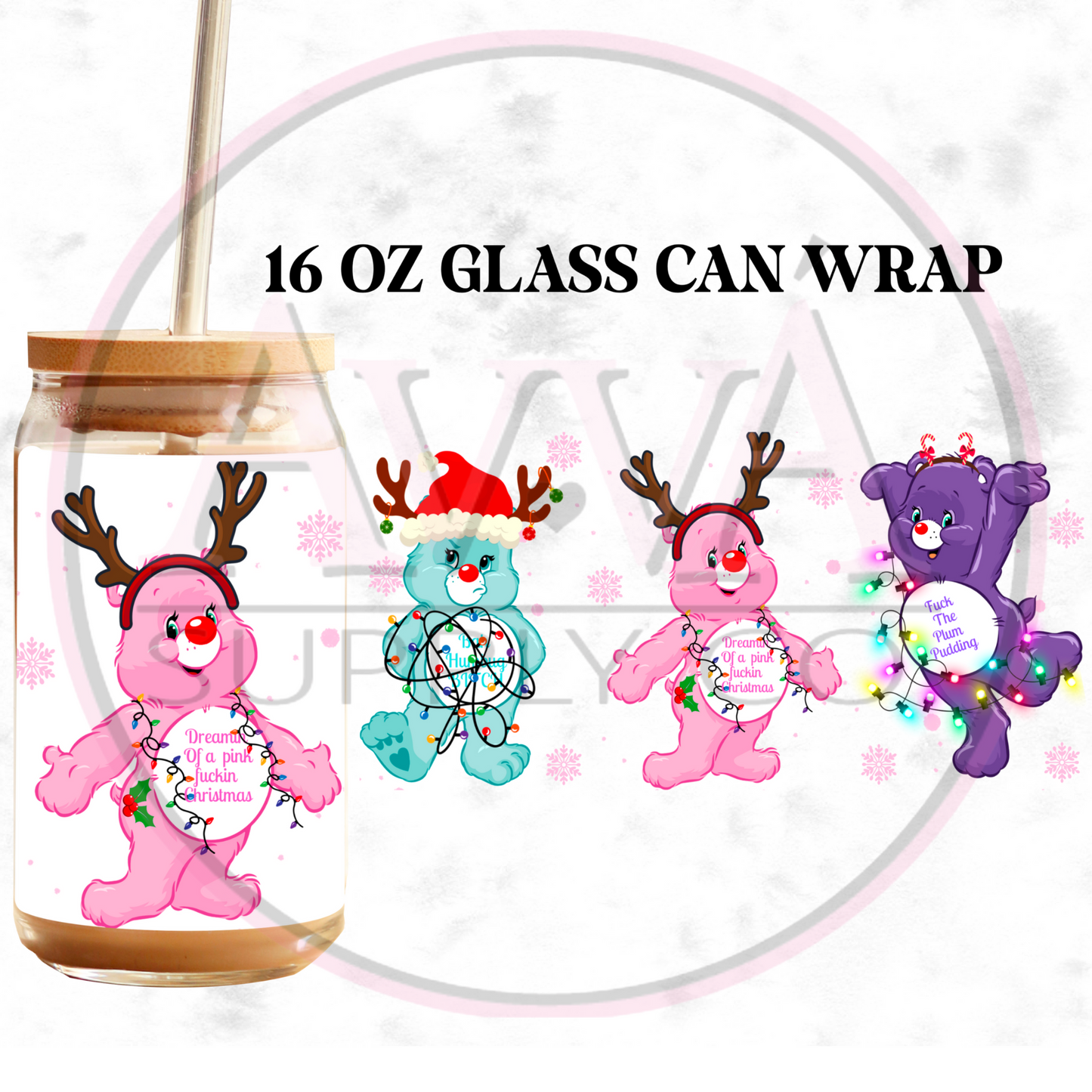 763 - Exclusive Xmas Sweary Bears -  Decal