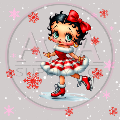 764 - Exclusive Skatin' Betty -  Decal