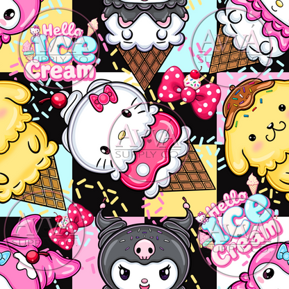 780 - Hello Ice Cream -  Decal