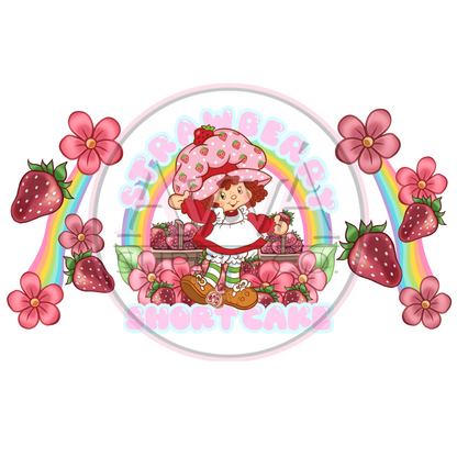 783 - Strawberry Shortcake N’ Rainbows -  Decal