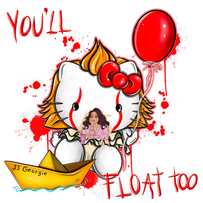 You'll Float Kitty - Vinyl + Decal