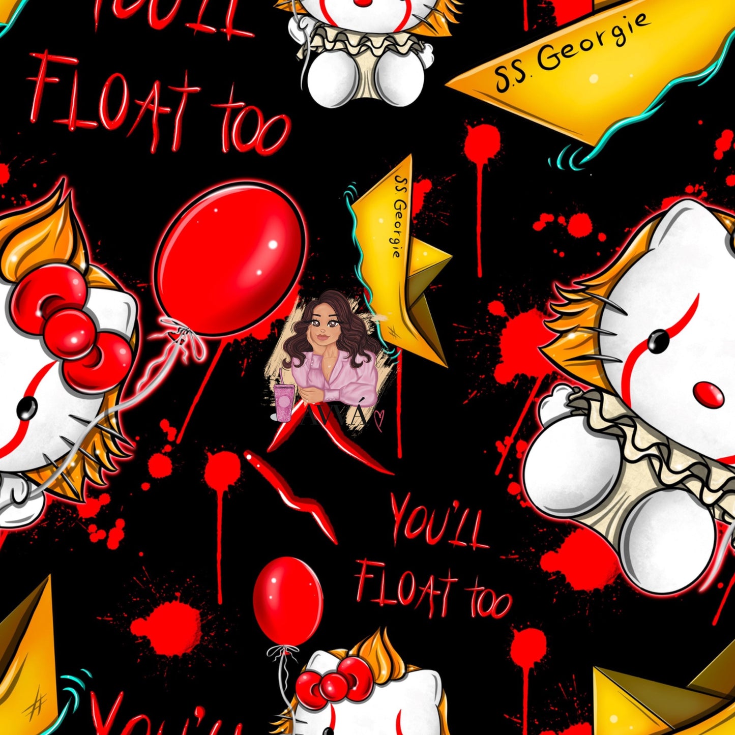 You'll Float Kitty - Vinyl + Decal