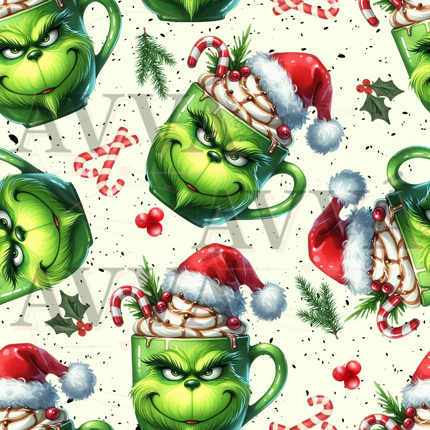 705 - EXCLUSIVE - G Face Christmas Mug - Wrap