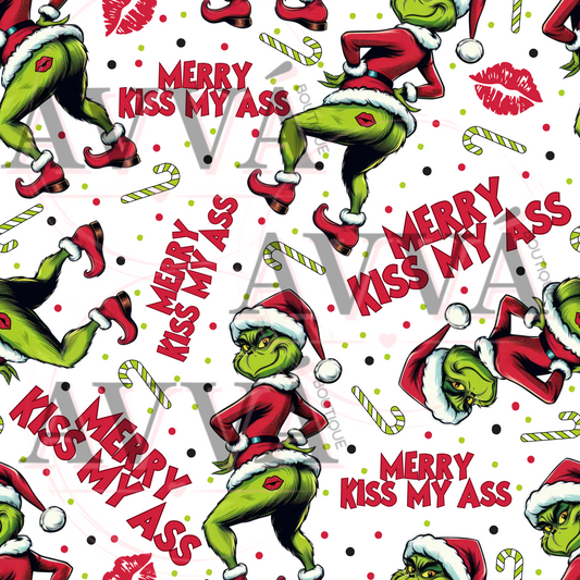 707 - EXCLUSIVE - Merry Kiss My A$$ - Decal