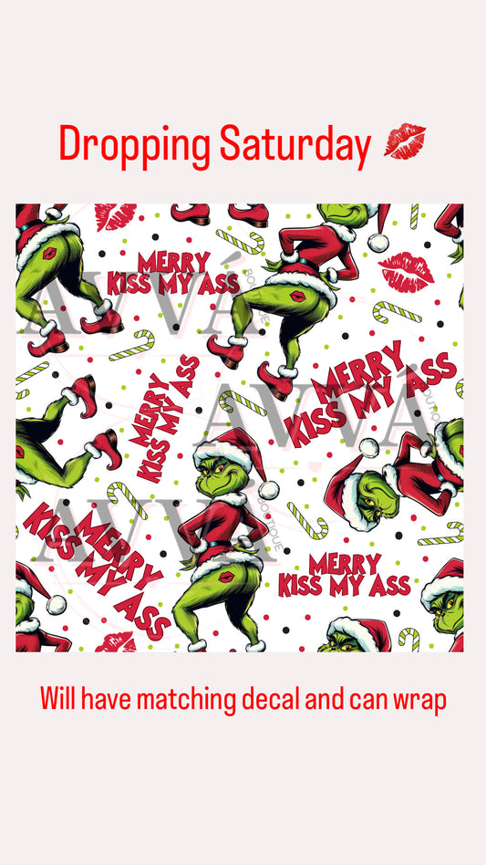 707 - EXCLUSIVE - Merry Kiss My A$$ - Wrap