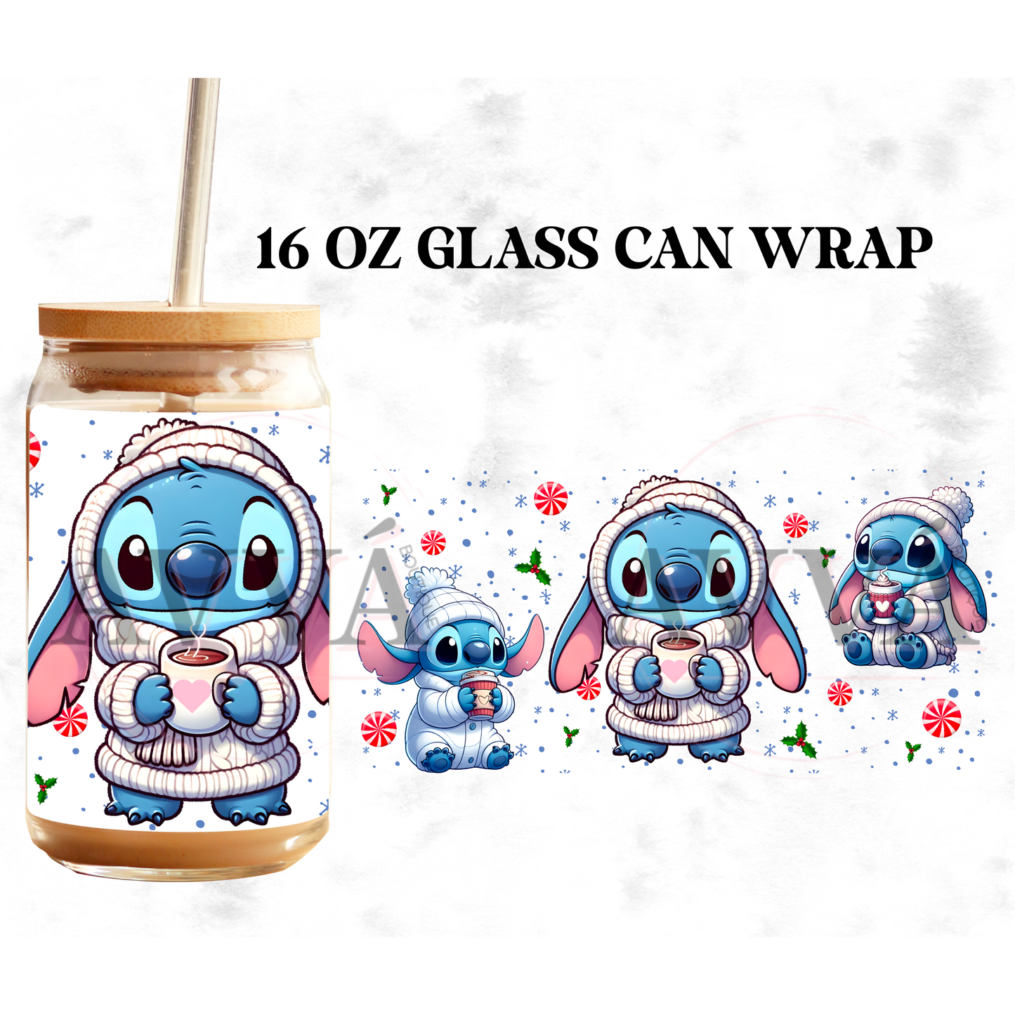 722 -  (EXCLUSIVE) Christmas Blue Guy - Wrap