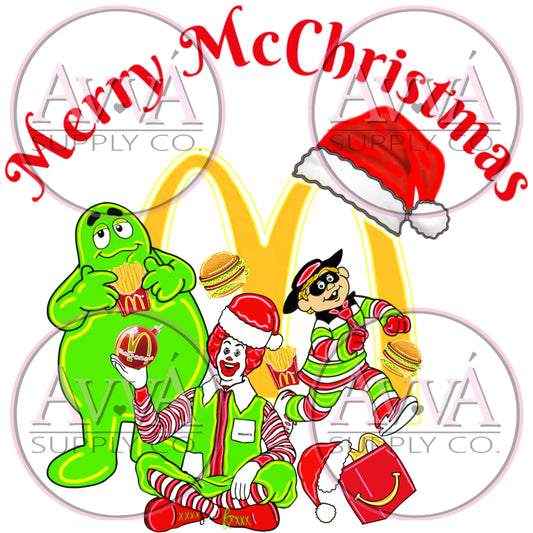 739 - Merry McChristmas -  Decal