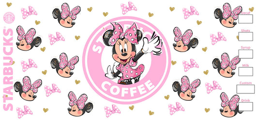 158 - Pink Mouse Starbies UV DTF