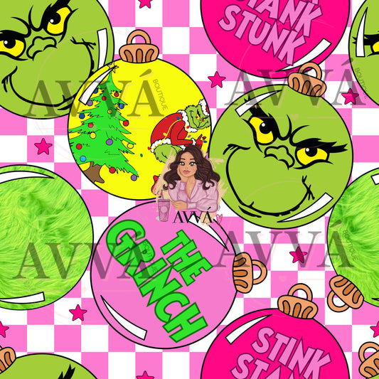 EXCLUSIVE -  Neon Grinch Balls - Vinyl + Decal + Wrap