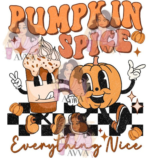 301 - Pumpkin Spice, Everything Nice UV DTF Decal