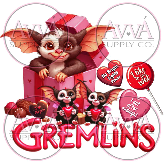 744 - V Day Gremlin -  Decal