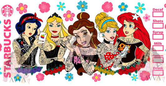 205 - Tatted Starbies Princesses UV DTF