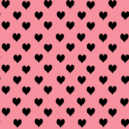 Black n Blush Hearts