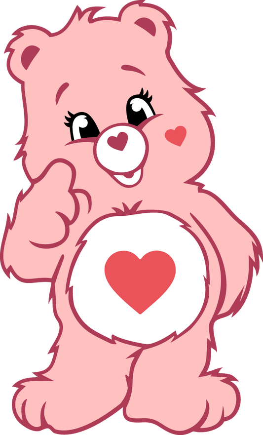 21a - Cute Heart Bear Libbey Decal