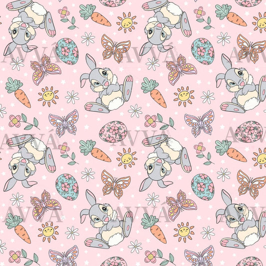 Floral Bunny Pink