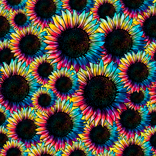 Neon Sunflowers