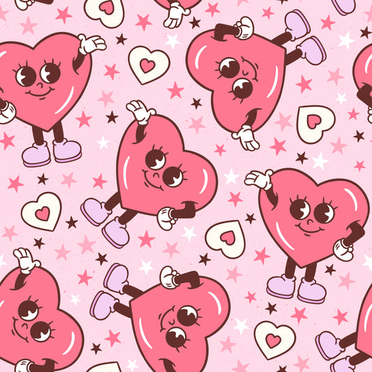 Retro Hearts and Stars