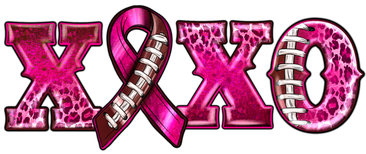 XOXO Pink Awareness Decal