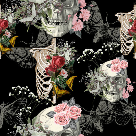 Beautiful Skulls and Butterflies