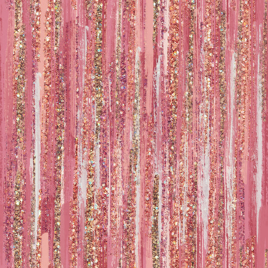 Pink Glitter Brush Strokes